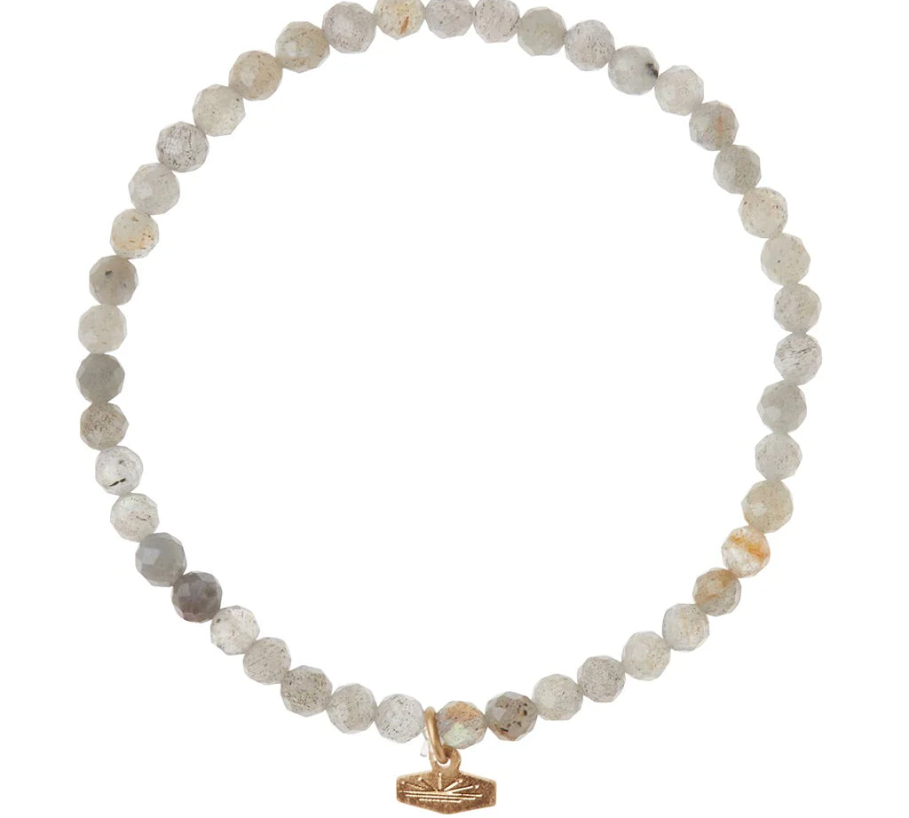 Mini Faceted Stone Stacking Bracelet