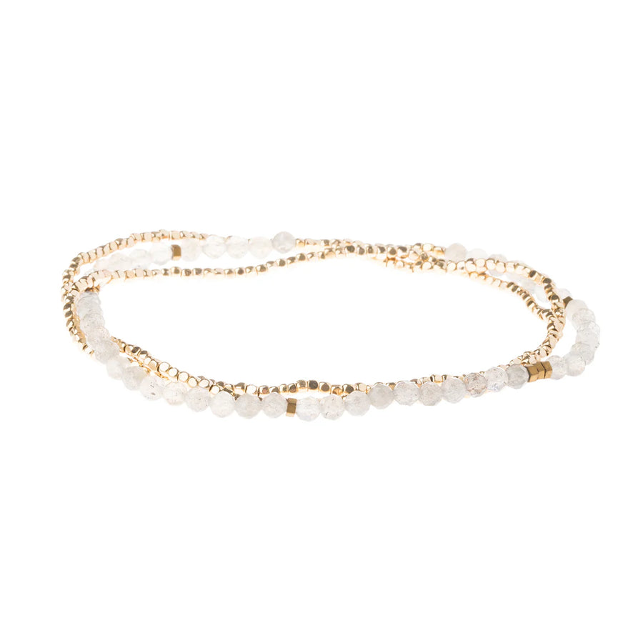 Delicate Stone Wrap Bracelet