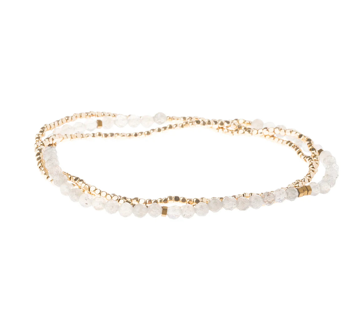 Delicate Stone Wrap Bracelet