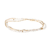 Delicate Stone Wrap Bracelet