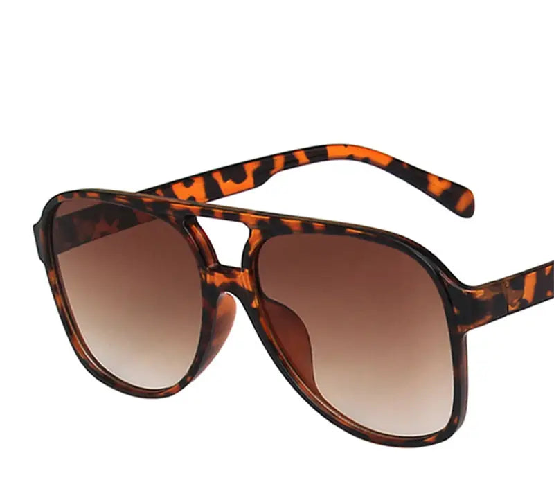 Vintage Double Bridge Aviator Sunglasses