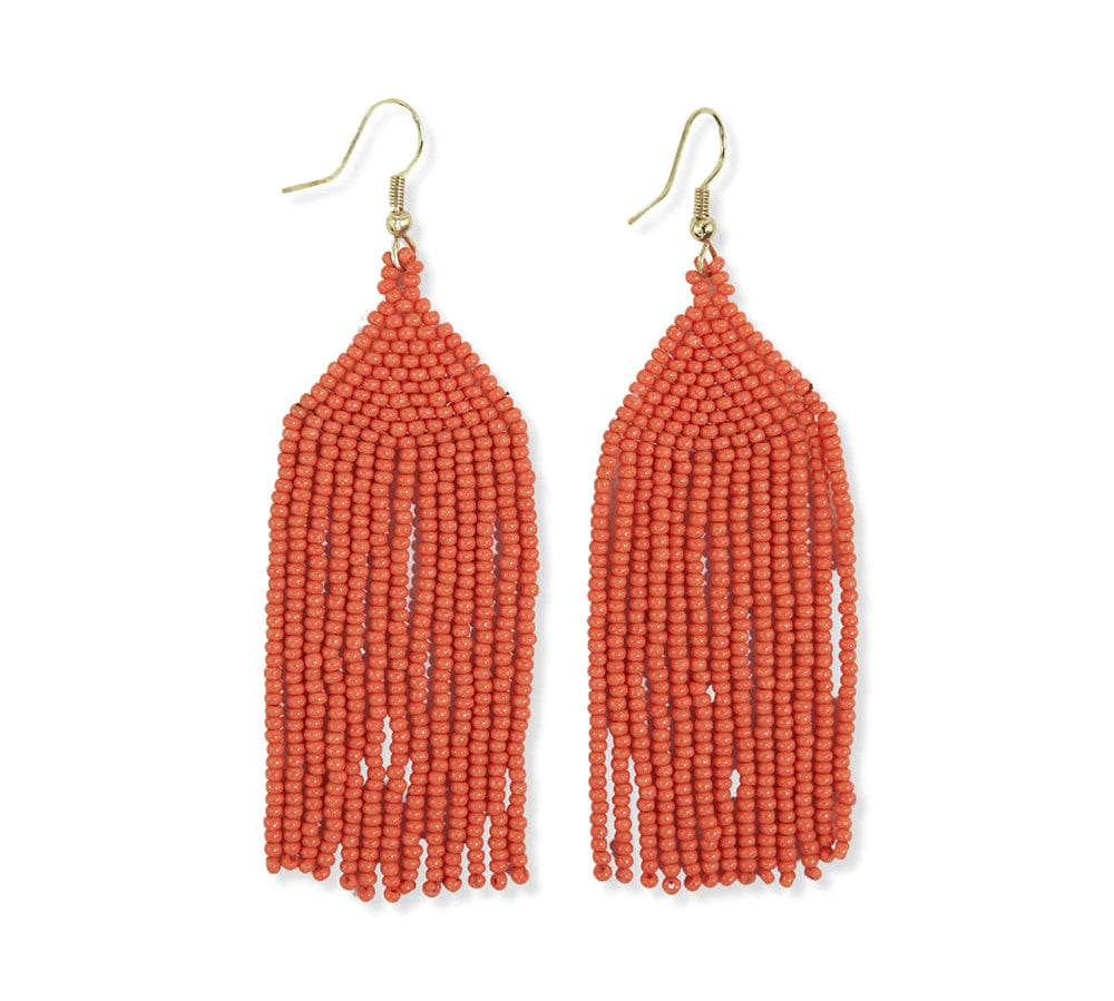 Michele Beaded Fringe Earrings