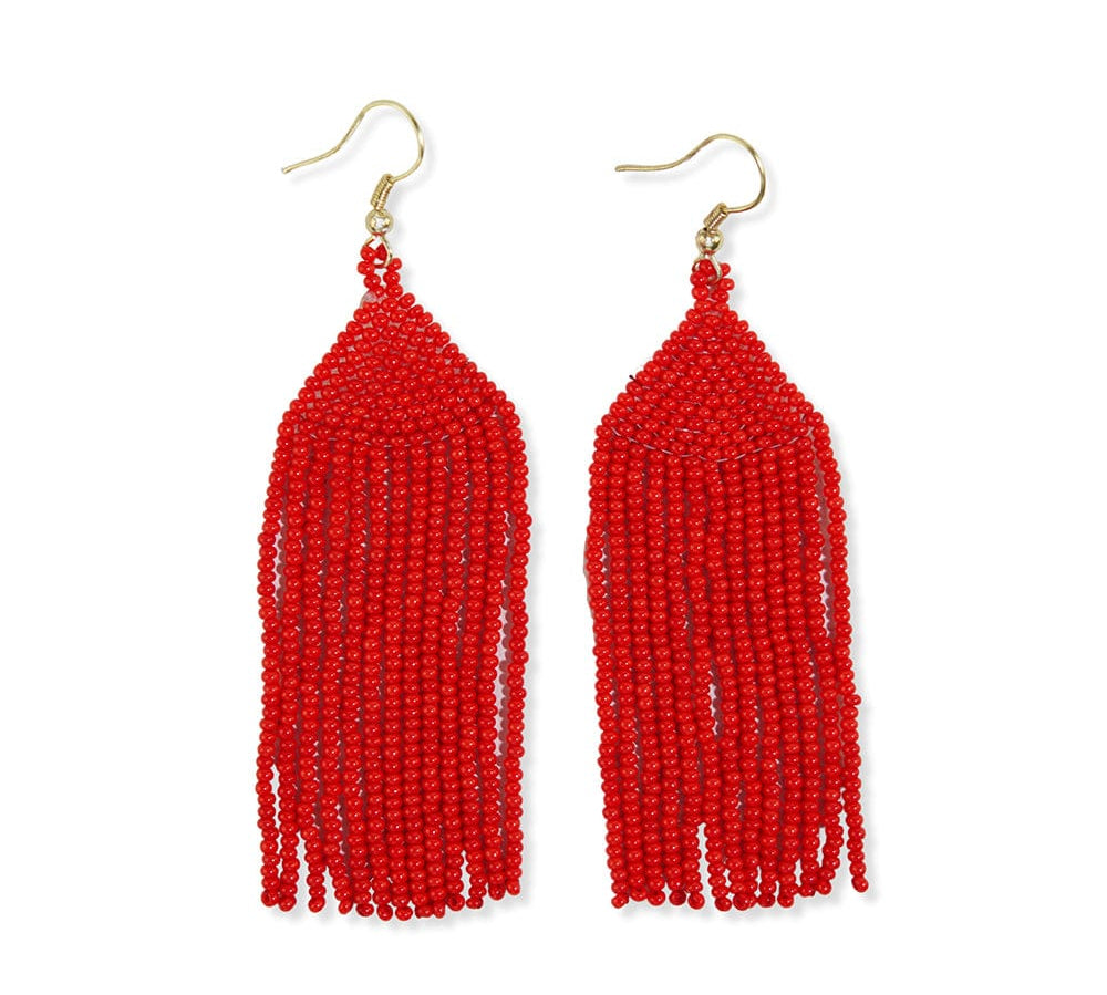 Michele Beaded Fringe Earrings
