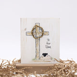 He Has Risen Table Sign 6x6.75"
