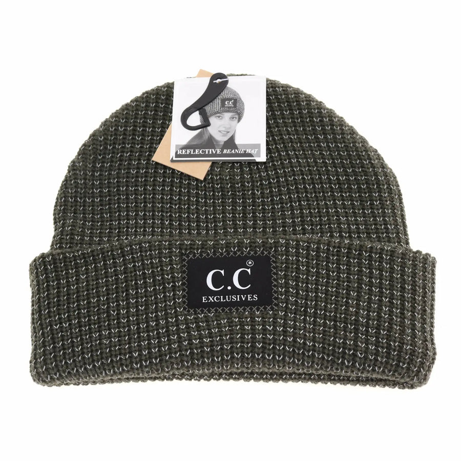 CC Reflective Solid Unisex Beanie