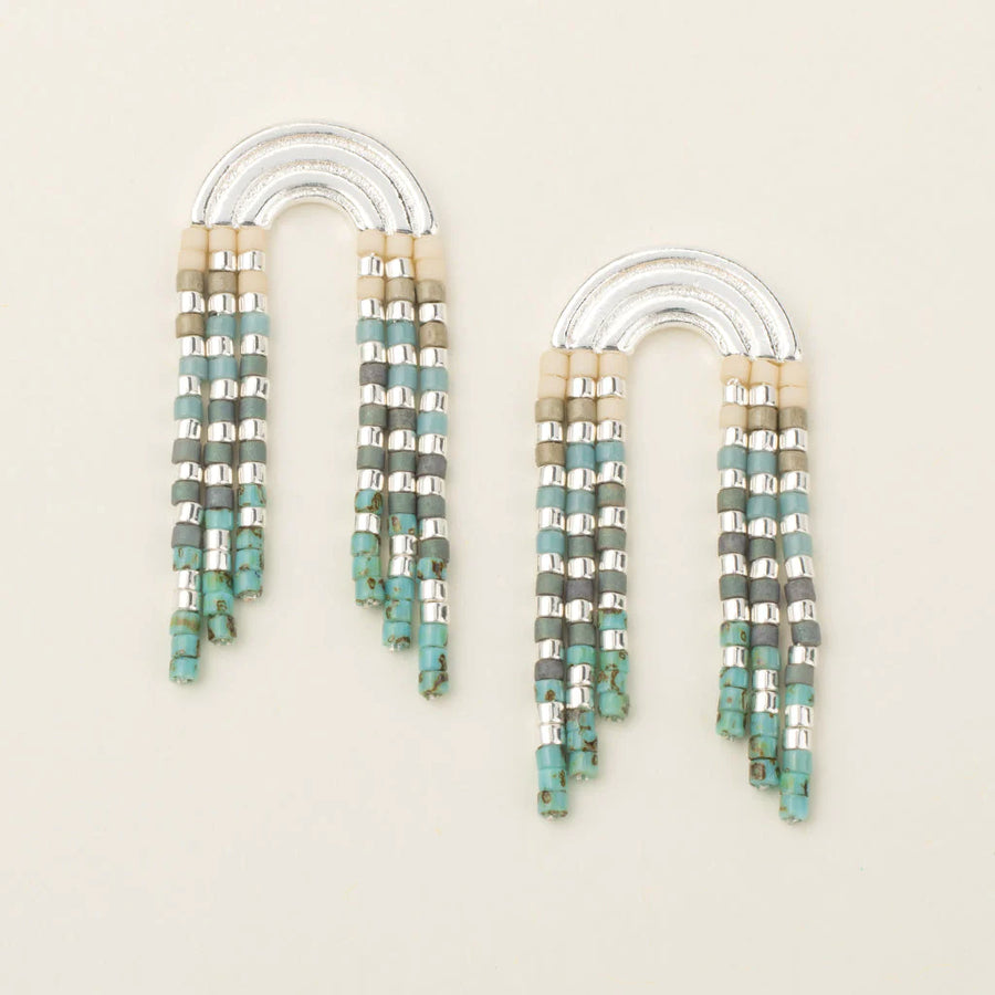 Chromacolor Miyuki Rainbow Fringe Earring