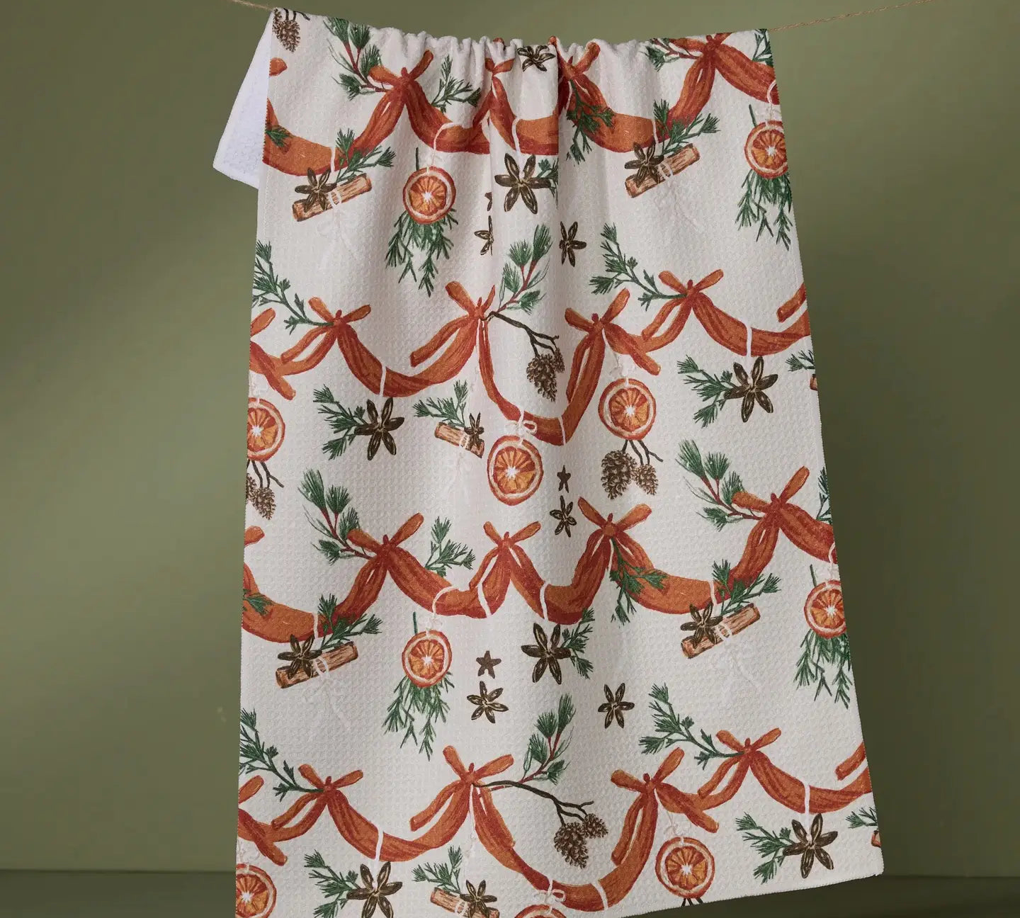 Christmas Geometry Tea Towel 18x30