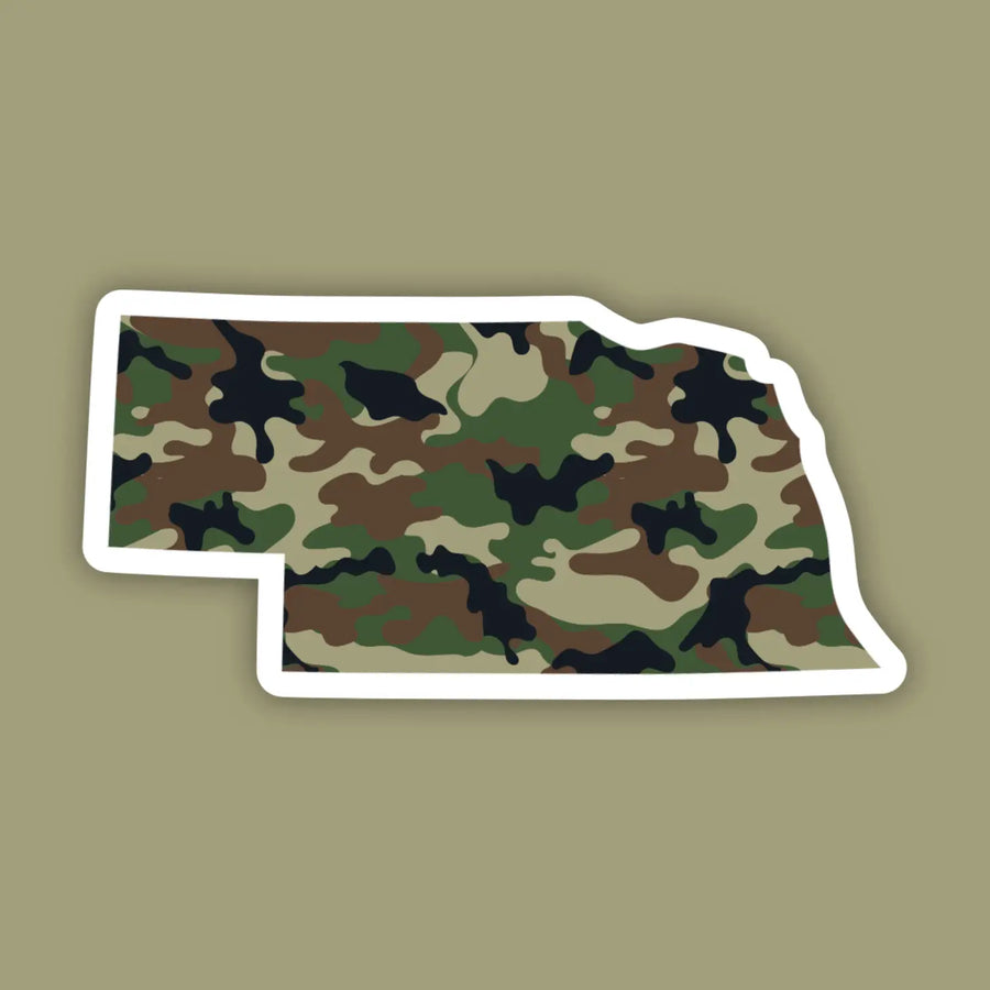 Nebraska State Outline Sticker