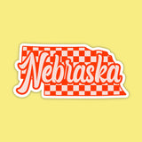 Nebraska State Outline Sticker