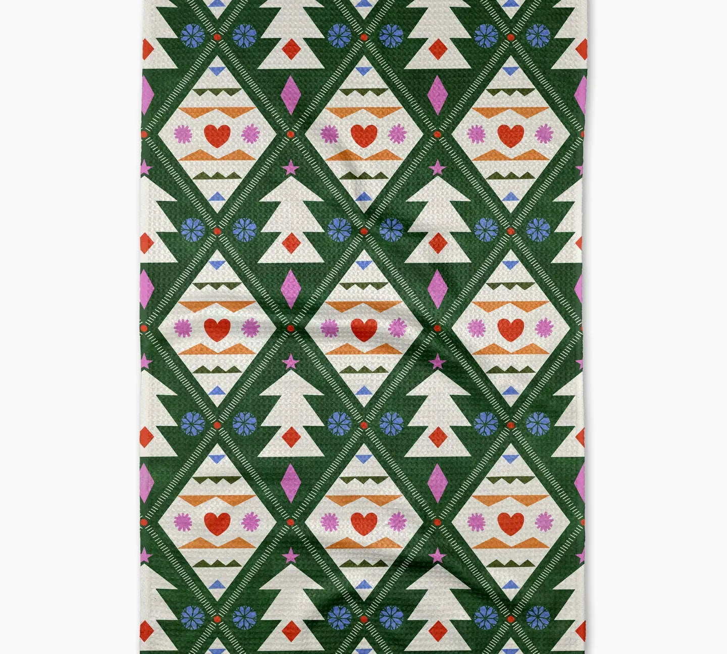 Christmas Geometry Tea Towel 18x30