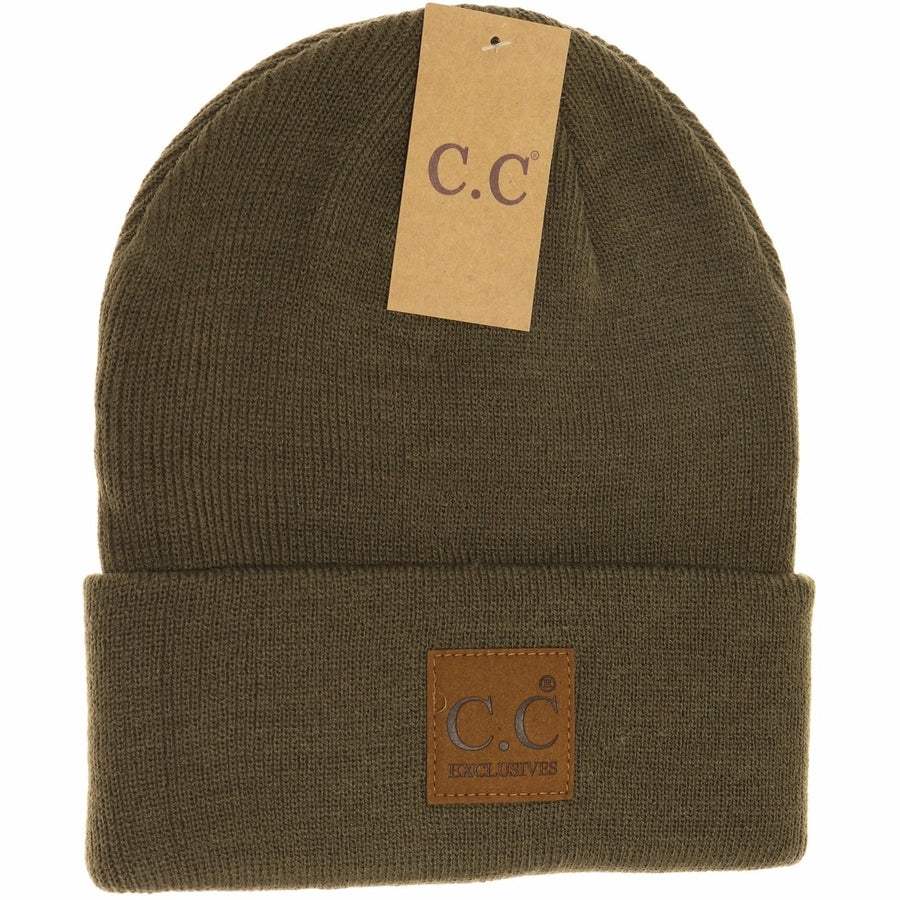 CC Unisex Classic Oversize Logo Beanie