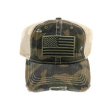 CC USA Flag Camo Ball Cap