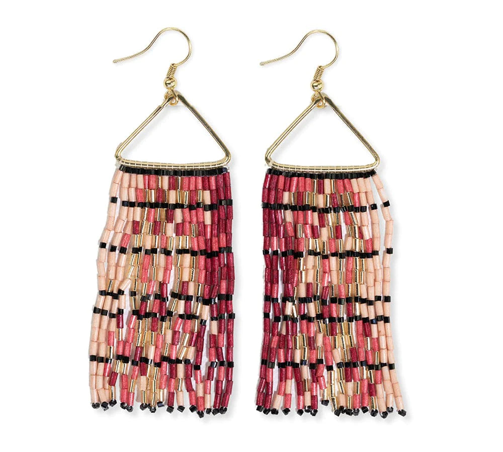 Patricia Mixed Luxe Bead Gradient Fringe Earrings