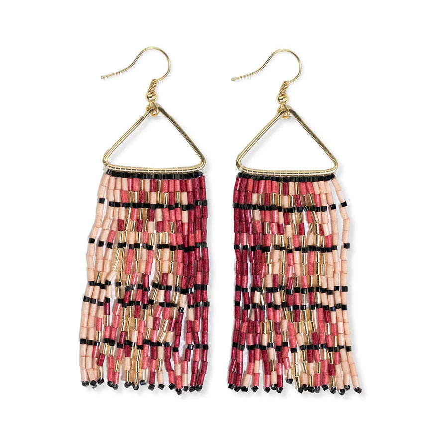 Patricia Mixed Luxe Bead Gradient Fringe Earrings