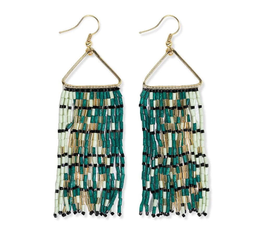 Patricia Mixed Luxe Bead Gradient Fringe Earrings