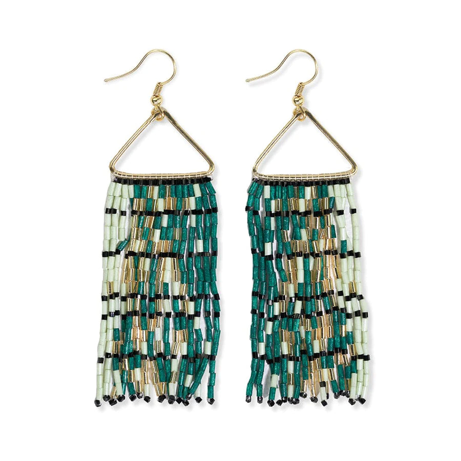 Patricia Mixed Luxe Bead Gradient Fringe Earrings