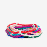 Sage 10 Strand Stretch Bracelets