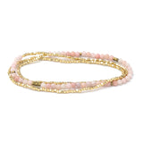 Delicate Stone Wrap Bracelet