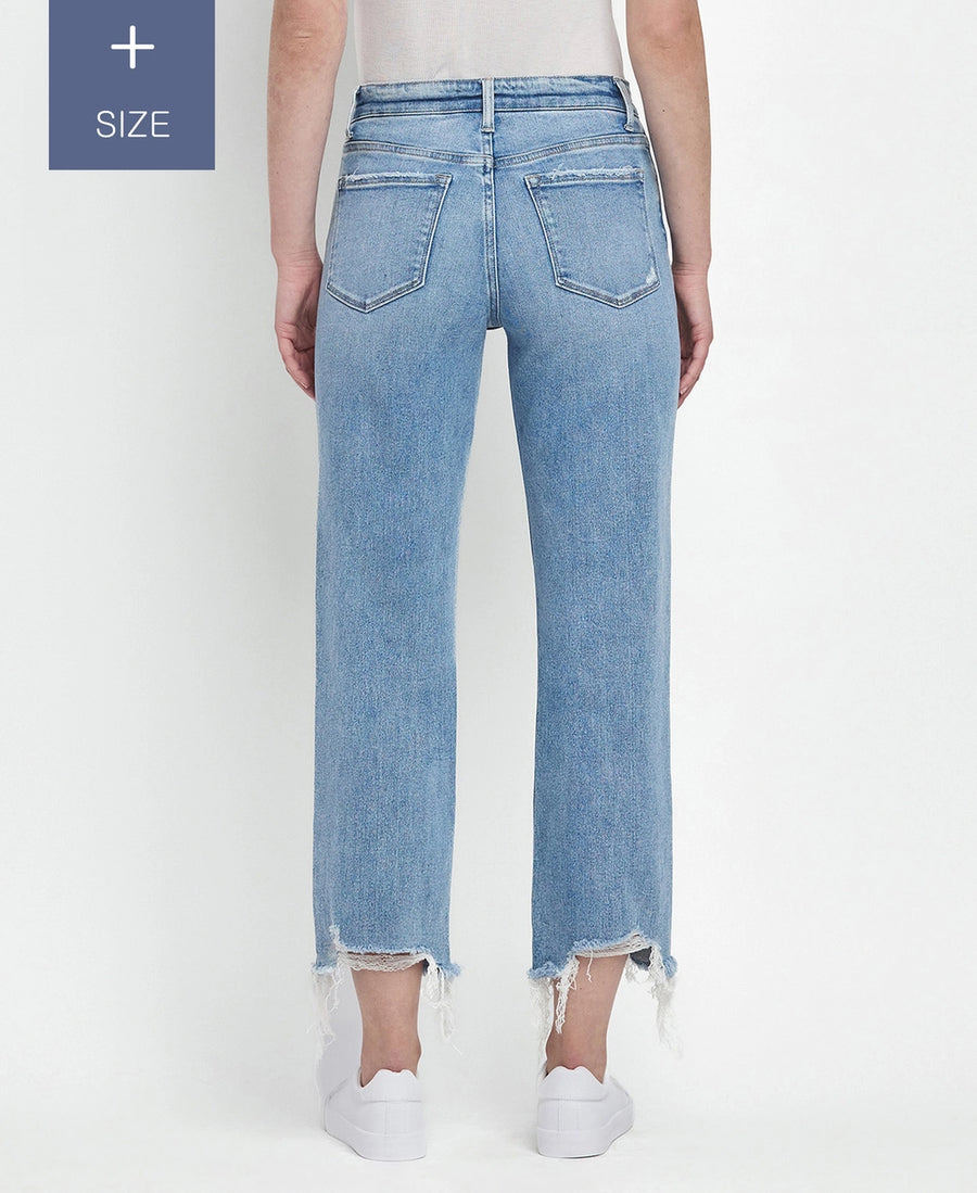 Plus Fonda Straight Vervet Jeans