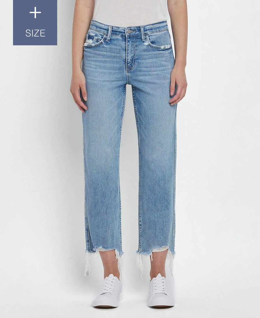 Plus Fonda Straight Vervet Jeans