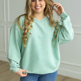 Pastel Luxe Corded Crew