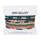 Sage 10 Strand Stretch Bracelets
