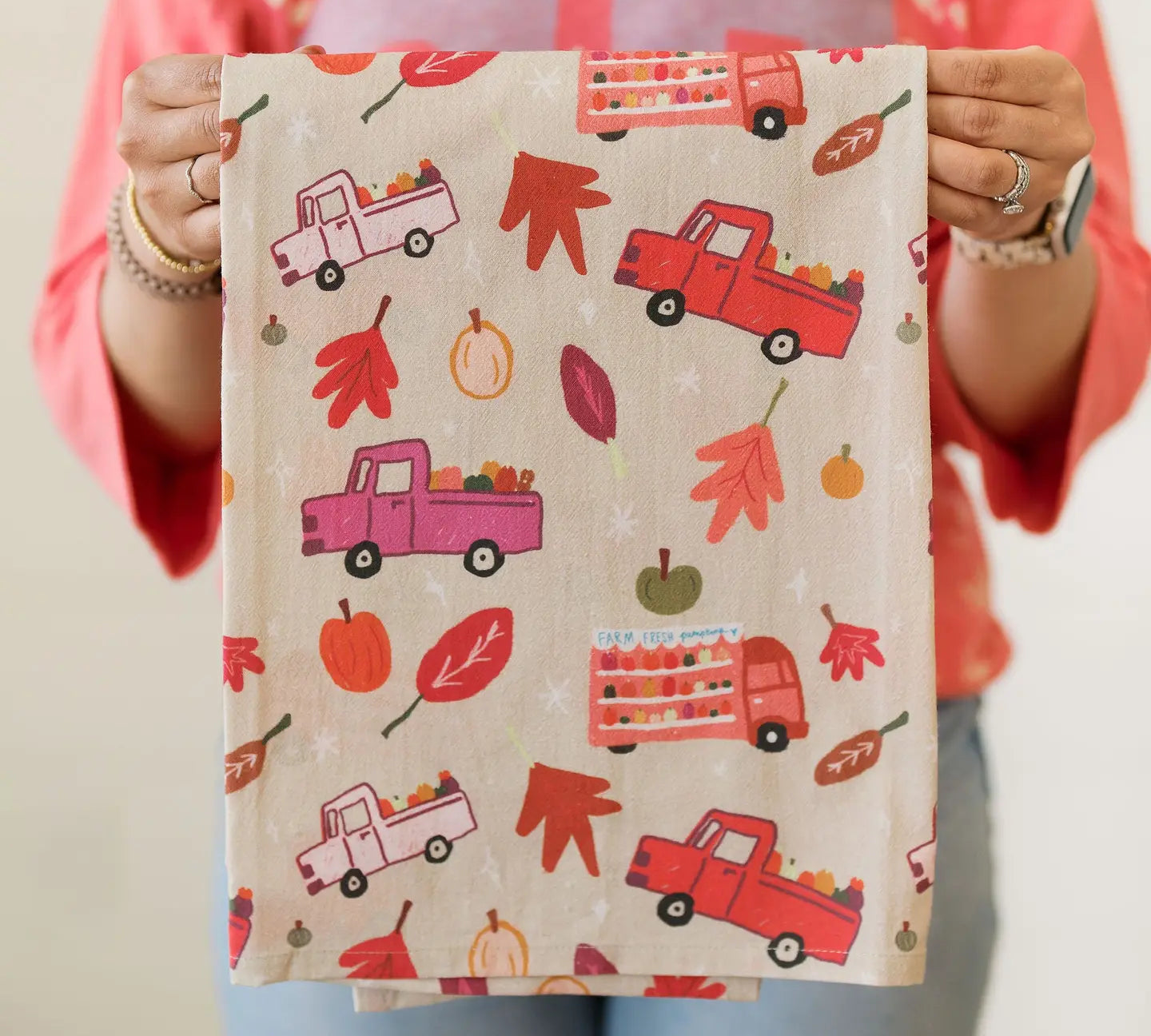 Doe A Deer Full Pattern Towel