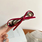 Velvet Bow Hair Clip