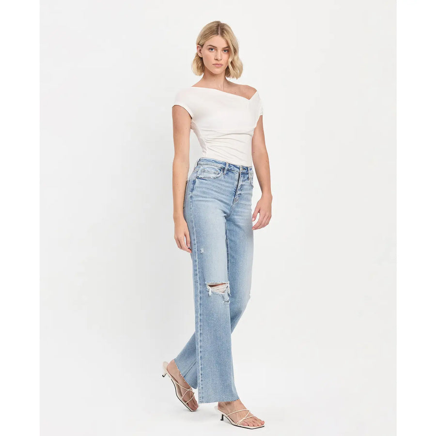 Reggie Wide Leg Vervet Jeans