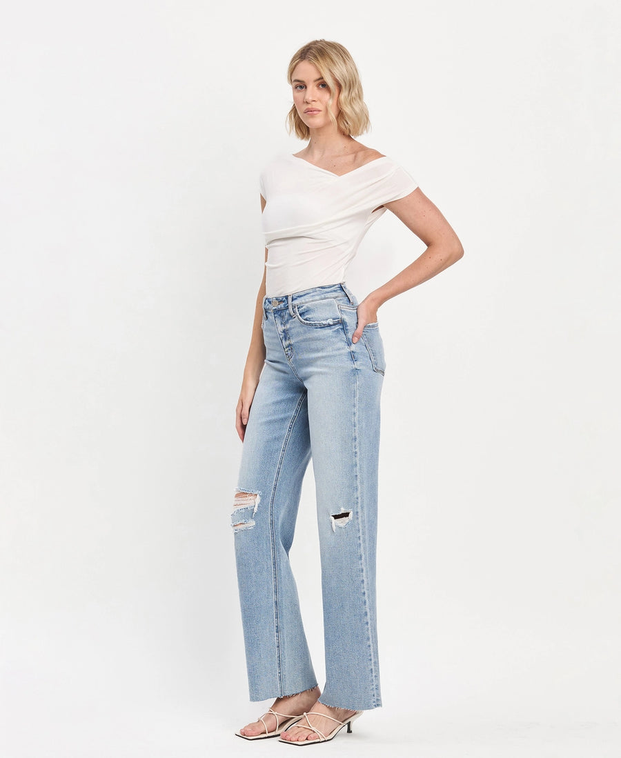 Reggie Wide Leg Vervet Jeans