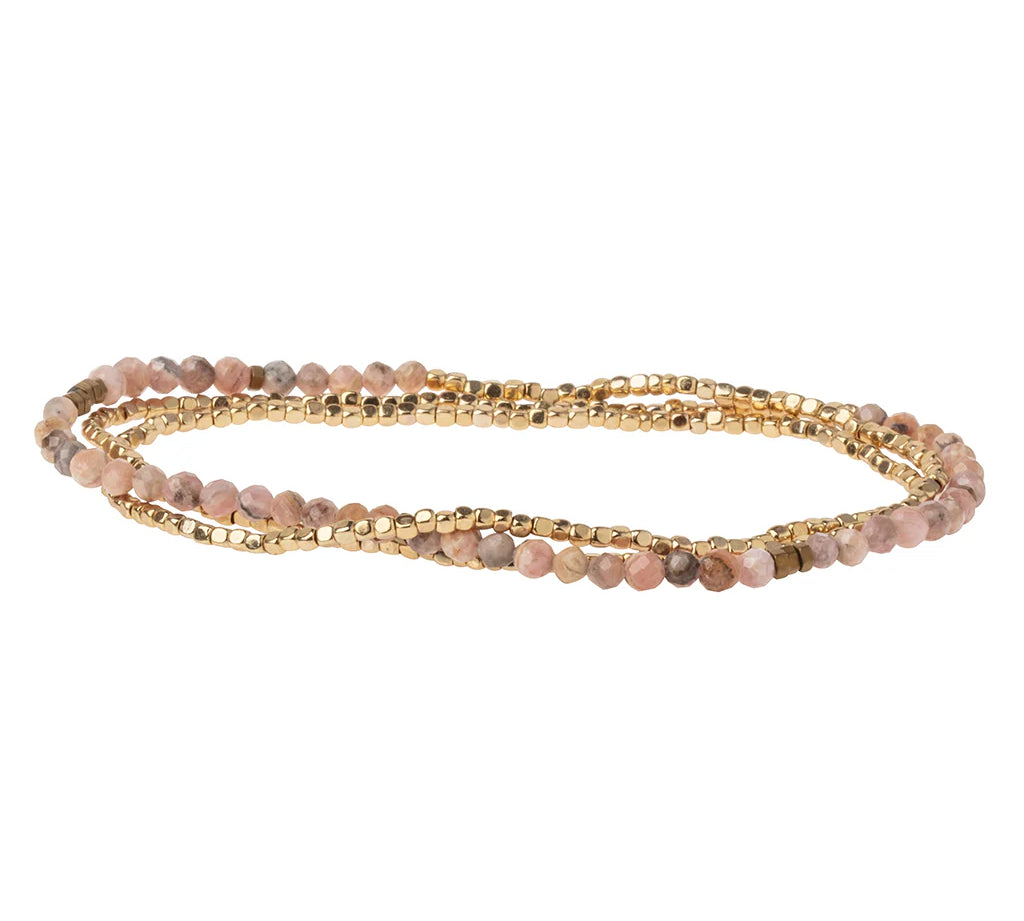 Delicate Stone Wrap Bracelet