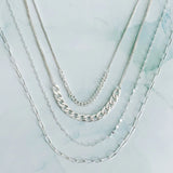 Brooklyn Four Chains Necklace Set of 3