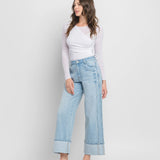 Stream Baggy Cuffed Vervet Jeans