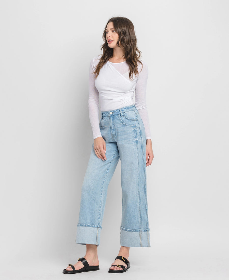 Stream Baggy Cuffed Vervet Jeans