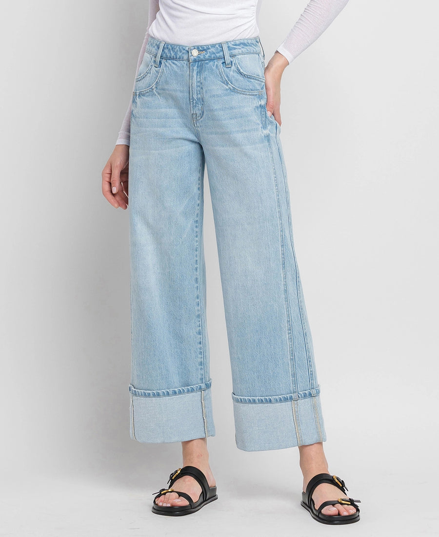 Stream Baggy Cuffed Vervet Jeans