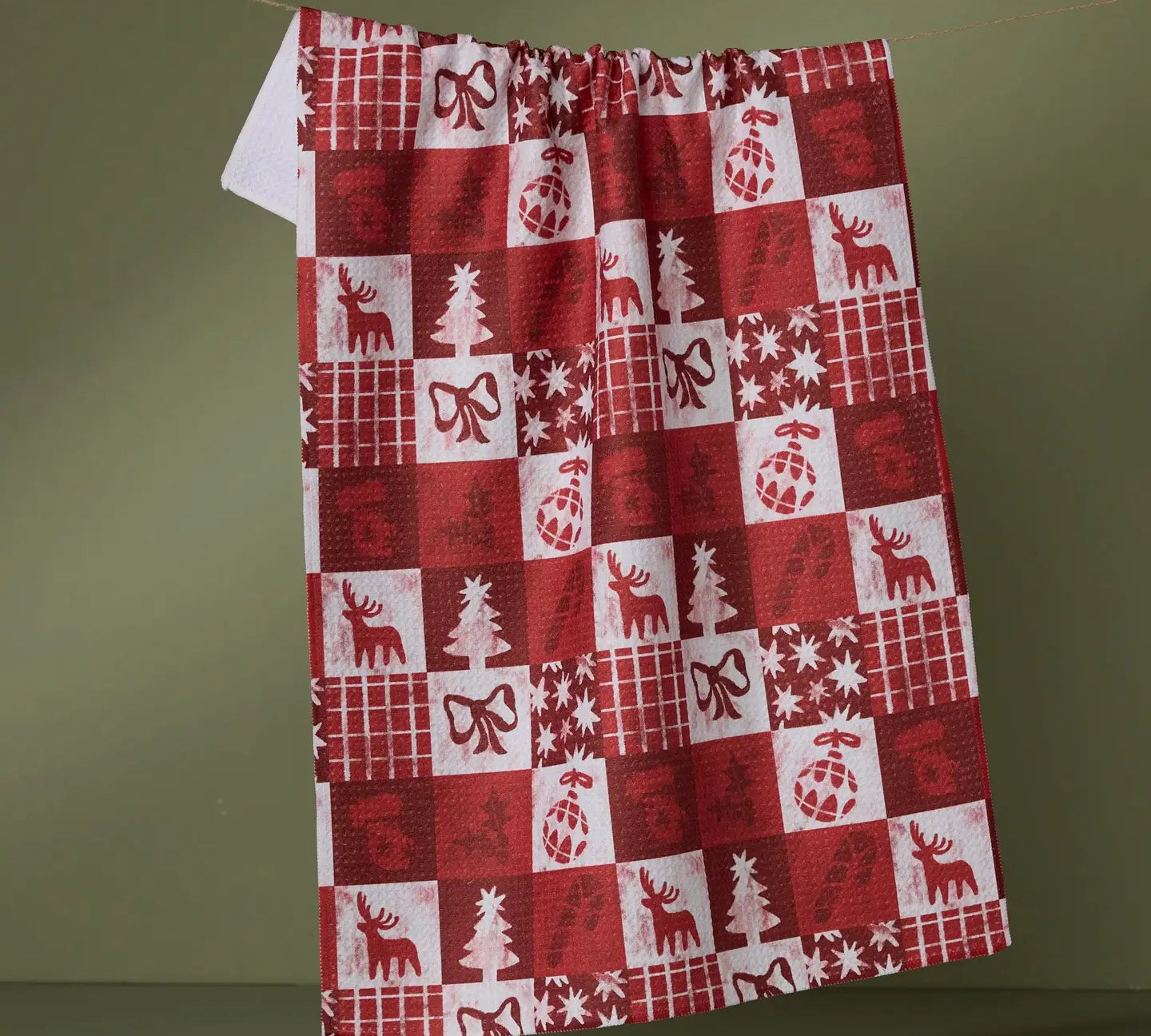 Christmas Geometry Tea Towel 18x30