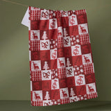 Christmas Geometry Tea Towel 18x30