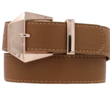 Geometric Faux Leather Belt