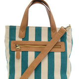 Awning Stripe Mini Canvas Tote Bag