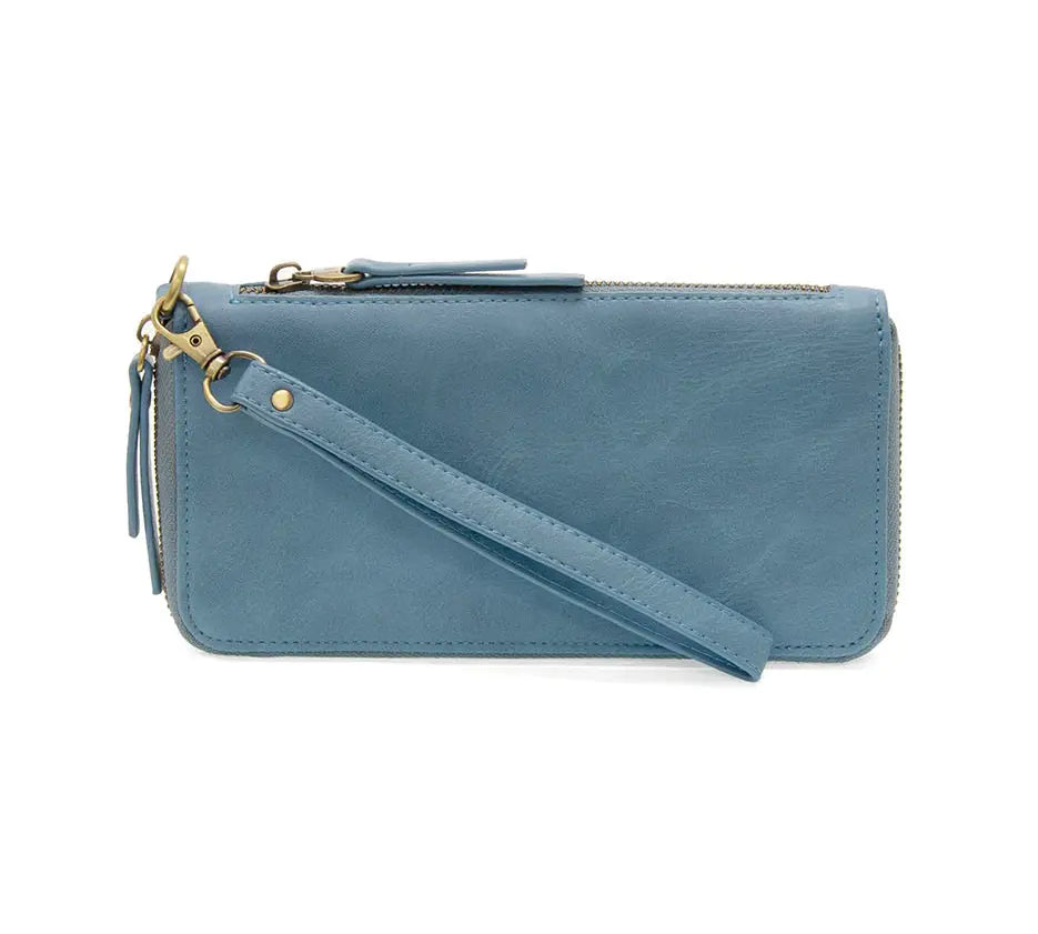 Chloe Solid Zip Around Wallet