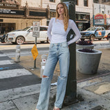 Vintage Super High Rise Flare Vervet Jeans