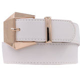 Geometric Faux Leather Belt