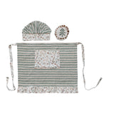 Kids Ruffled Apron w/ Chef Hat & Oven Mitt Set of 3