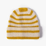 Striped Beanie Cuff Knit Hat