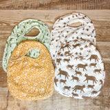 Cotton Baby Bib w/ Pattern