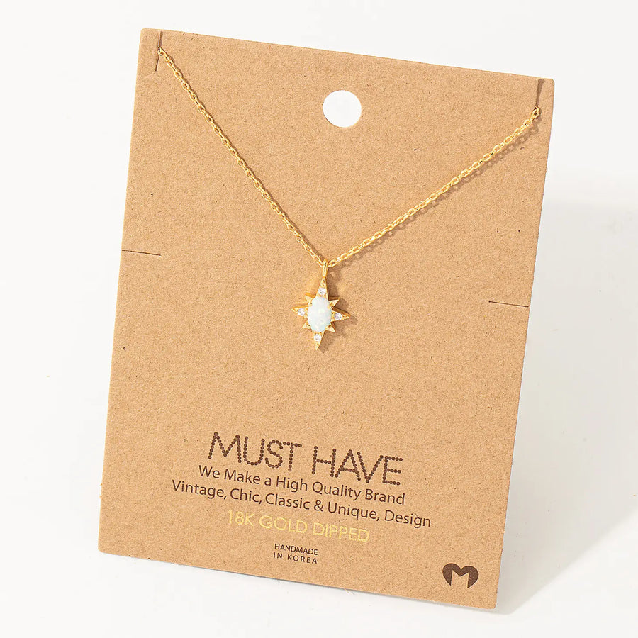 Mini Star Opal Necklace