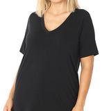 Plus V-Neck Tee