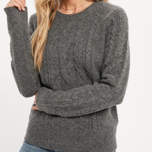 Cable Knit Pullover Sweater