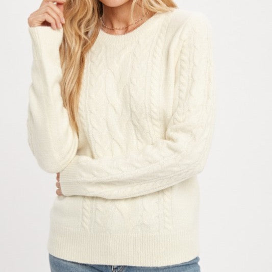 Cable Knit Pullover Sweater
