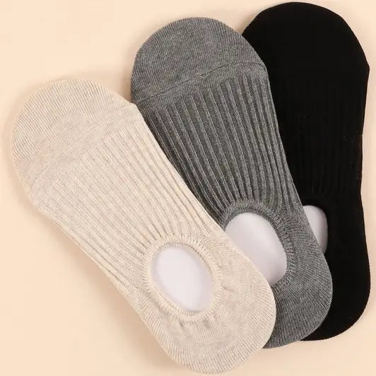 Ribbed Crew Socks 3 pack